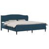 vidaXL Cadru de pat cu headboard albastru 180 x 200 cm Catifea
