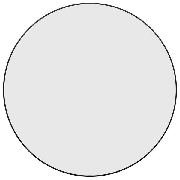 vidaXL Oglindă de perete rotundă, negru, Ø 60 cm