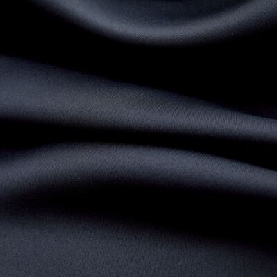 vidaXL Draperii opace cu inele metalice, 2 buc., negru, 140 x 175 cm