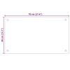 vidaXL Panou antistropi de bucătărie, culoare lapte, 70x40 cm, sticlă securizată