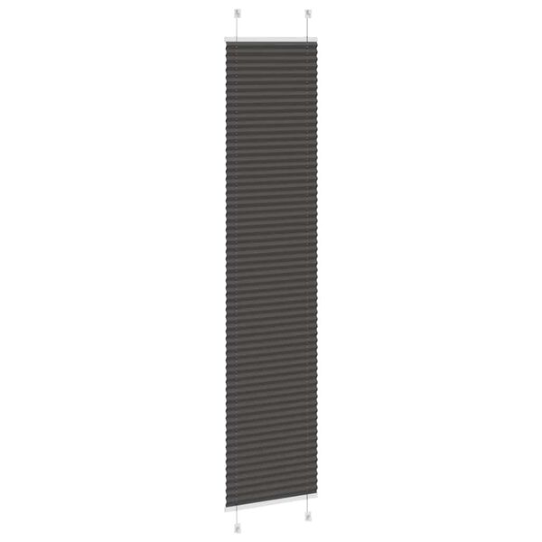 vidaXL Jaluzea plisată negru 45x200 cm Lățime țesătură 44,4cm poliester
