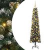 vidaXL Brad de Crăciun artificial Verde 180 cm PVC și Plastic și Oțel