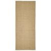 vidaXL Covor din sisal pentru ansamblu de zg&acirc;riat, 80x200 cm