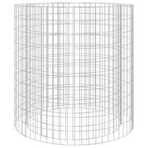 vidaXL Vatră de foc din gabion &Oslash; 100 cm, fier galvanizat