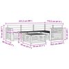 vidaXL Set de canapele de exterior 5 pcs natural Lemn Solid de Acacia