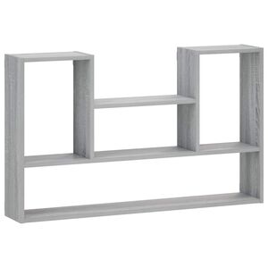 vidaXL Raft de perete Sonoma gri 100 x 17 x 60 cm Lemn prelucrat