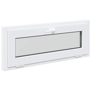 vidaXL Fereastră pentru subsol RISOR 100 x 40 cm PVC și Sticlă