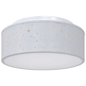 vidaXL Lampă de tavă Gri 30 x 30 x 13,5 cm țesătură
