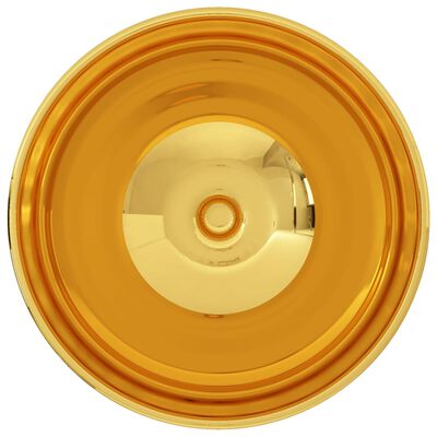 vidaXL Chiuvetă, auriu, 32,5 x 14 cm, ceramică