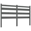 vidaXL Tăblie de pat, gri, 126x4x100 cm, lemn masiv de pin