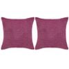 vidaXL Set perne decorative 2 buc. Velur 60 x 60 cm Roz