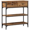 vidaXL Masă de consolă Lemn vechi 72.5 x 25 x 75 cm Lemn compozit