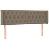 vidaXL Tăblie de pat cu aripioare gri taupe 147x16x78/88 cm textil