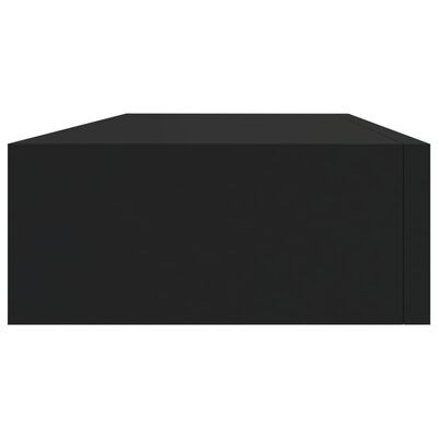 vidaXL Dulap de perete cu sertar, negru, 60x23,5x10 cm, MDF