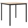 vidaXL Masă de dining natural 80 x 80 x 75 cm Lemn de pin masiv