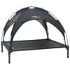 vidaXL Pat pentru c&acirc;ini 104 x 86 x 84,5 cm Oțel Negru