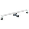 vidaXL Scurgere de duș la 360&deg; cu model subțire Argintiu 70 cm