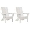 vidaXL Mobilier de lounge pentru grădină 2 pcs Alb 74.5 x 80.5 x 90 cm