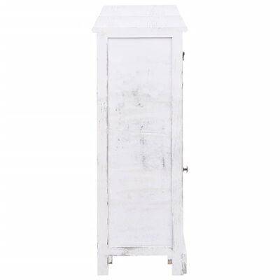 vidaXL Servantă cu 10 sertare, alb, 113x30x79 cm, lemn