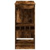 vidaXL Masă bar cu raft stejar fumuriu 90x47,5x103,5 cm lemn prelucrat