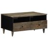 vidaXL Masuta de cafea gri deschis 80x54x40 cm lemn masiv de mango