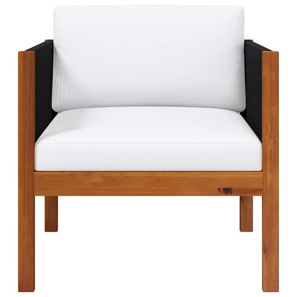 vidaXL Scaune de grădină, 2 buc., lemn masiv de acacia