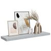 vidaXL Raft de perete suspendat, gri beton, 90x23,5x3,8 cm, MDF