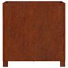 vidaXL Jardiniere cu picioare 2 buc. ruginiu 50x50x50 cm oțel corten