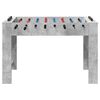 vidaXL Masă de Foosball Gri Beton 125 x 60,5 x 80 cm Lemn compozit
