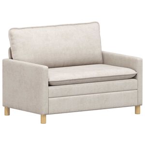 vidaXL Canapea Crem 126 x 81 x 87,5 cm Poliester