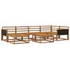 vidaXL Set de canapele de exterior 7 pcs natural Lemn Solid de Acacia