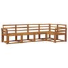 vidaXL Set de canapele de exterior 5 pcs natural