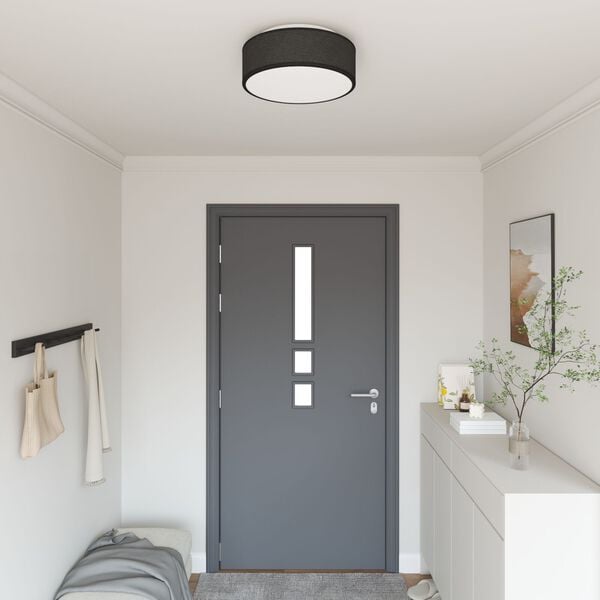 vidaXL Lampă de tavă Negru 38 x 13.5 cm țesătură