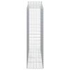 vidaXL Coșuri gabion arcuite 5 buc, 200x50x180/200 cm, fier galvanizat