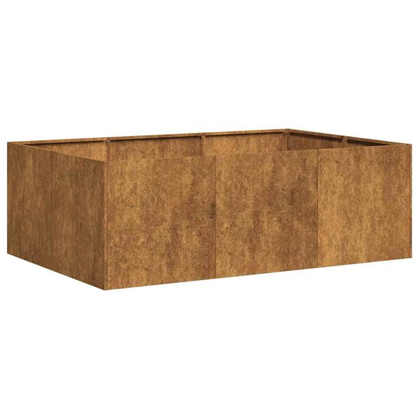 vidaXL Jardinieră Rusty 120x80x40 cm Oțel pentru intemperii
