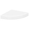 vidaXL Raft colțar de perete, alb, 25 x 25 x 3,8 cm, MDF