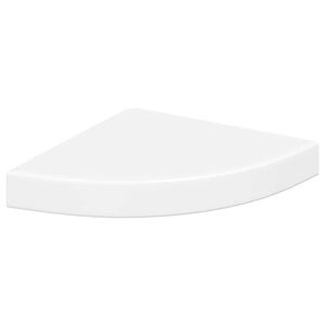 vidaXL Raft colțar de perete, alb, 25 x 25 x 3,8 cm, MDF