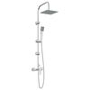 vidaXL Sistem de Duș Crom Oţel inoxidabil 21 x 48 x 112 cm