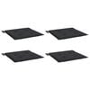 vidaXL Perne scaune grădină 4 buc. negru 50x50x4 cm țesătură Oxford