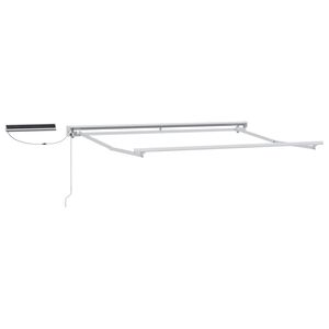 vidaXL Cadru copertină retractabil electric Alb 2,5 x 2 m Oțel