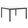 vidaXL Masă de cafea Alb 80 x 80 x 45 cm Lemn de pin masiv