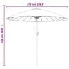 vidaXL Umbrelă soare de exterior, st&acirc;lp aluminiu, roșu bordo, 270 cm