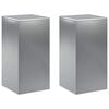 vidaXL Suport pentru plante 2 pcs Argintiu 30 x 30 x 60 cm