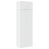 vidaXL Dulap de depozitare, alb, 70x42,5x225 cm, lemn prelucrat
