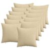 vidaXL Husă pentru pernă 12 buc. HEERLEN Gri Verde 50 x 50 cm cord