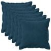 vidaXL Husă pentru pernă 6 pcs HOUTEN albastru 35 x 35 cm Catifea