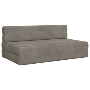 vidaXL Canapea Pat Pliabilă Gri deschis 152 x 86,5 x 60 cm Țesătură