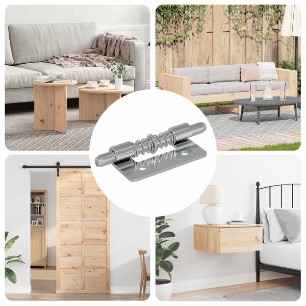 vidaXL Zăvor 1800 pcs Argintiu 46 x 17 x 1,2 mm Oțel