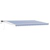 vidaXL Marchiză retractabilă manuală cu led-uri 4,5 &times; 3 m
