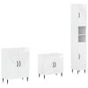 vidaXL Set de cabinet pentru baie cu 3 piese HAARLEM Alb foarte lucios